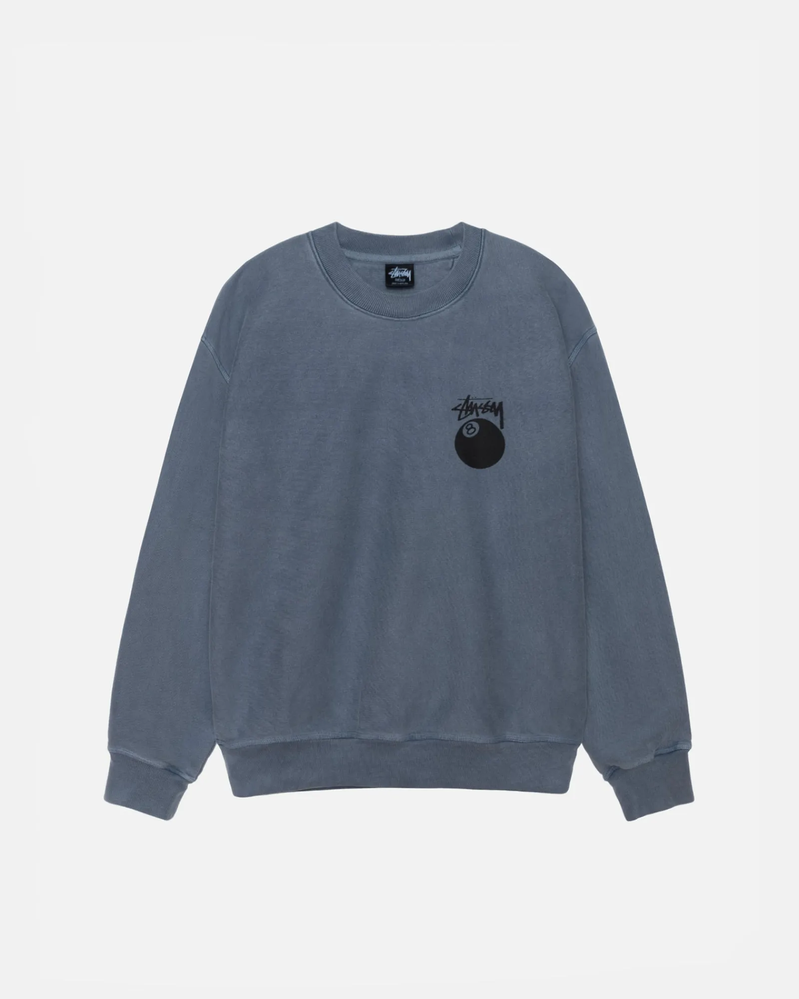 Crews>Stüssy 8 BALL CREW PIGMENT DYED Navy