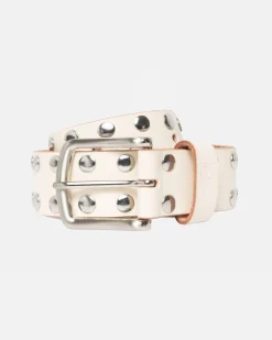 Accessories>Stüssy 8 BALL STUDDED BELT Bone