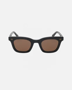 Accessories|Eyegear>Stüssy ACE SUNGLASSES Black / Brown Lens
