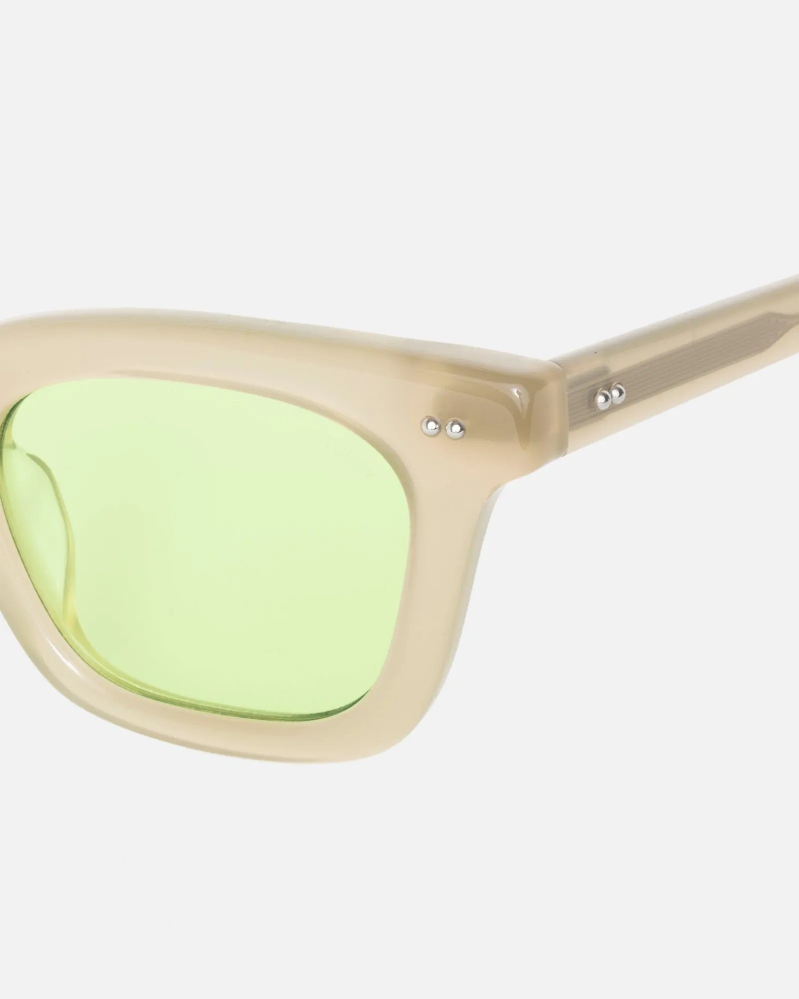 Accessories|Eyegear>Stüssy ACE SUNGLASSES Bone / Lime