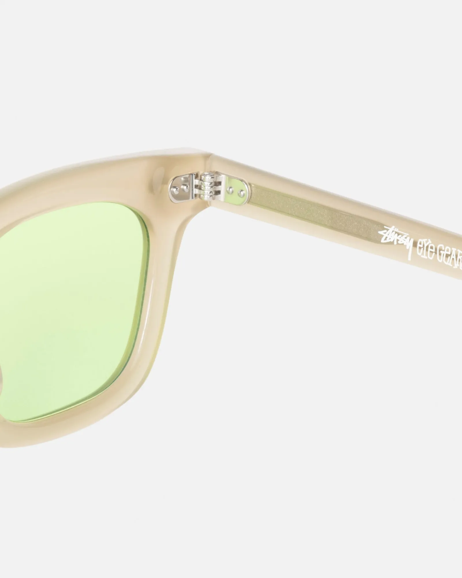 Accessories|Eyegear>Stüssy ACE SUNGLASSES Bone / Lime