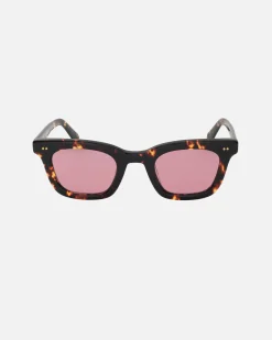 Accessories|Eyegear>Stüssy ACE SUNGLASSES Tortoise / Pink Lens