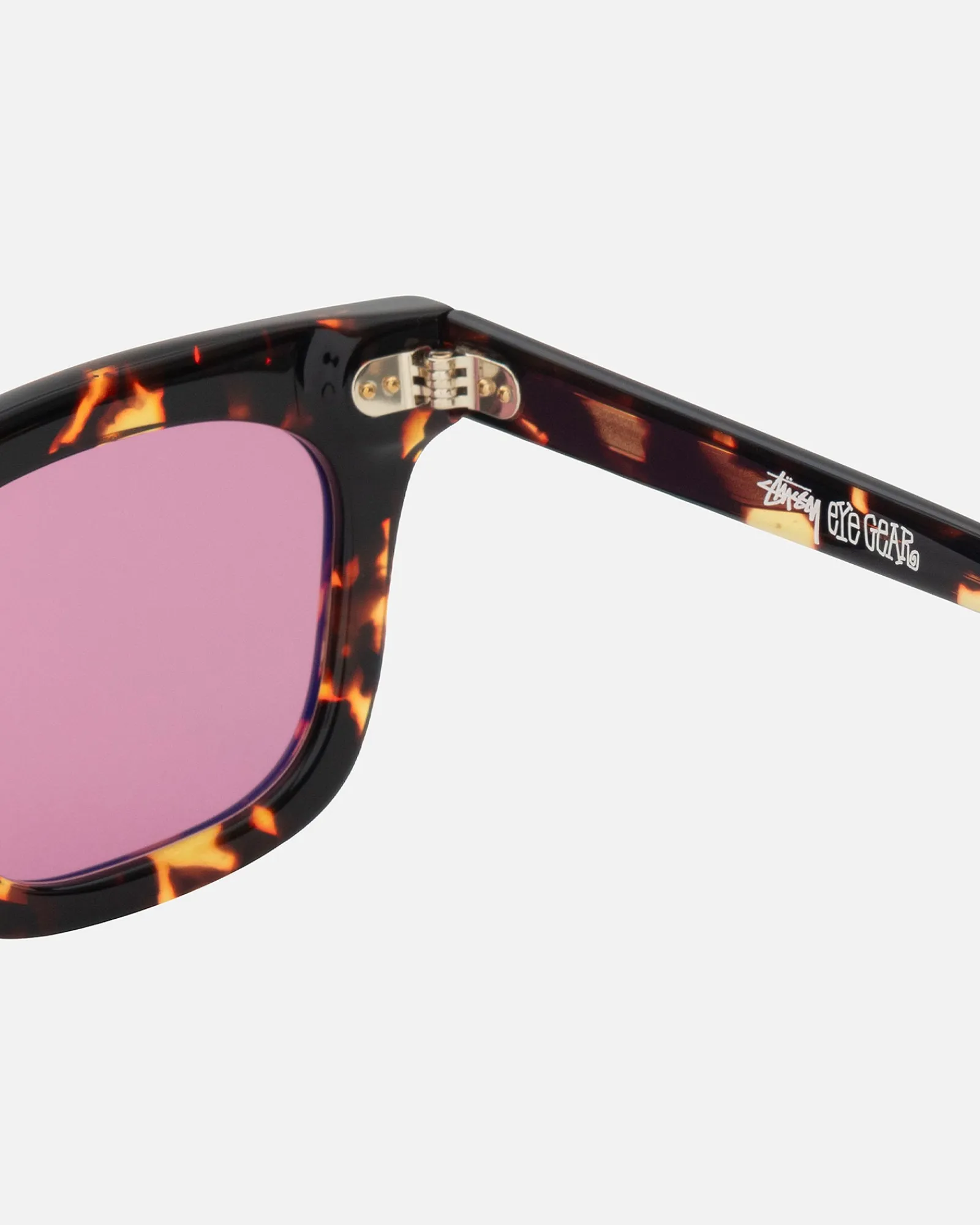 Accessories|Eyegear>Stüssy ACE SUNGLASSES Tortoise / Pink Lens