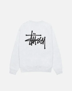 Crews>Stüssy BASIC STÜSSY CREW Ash Heather