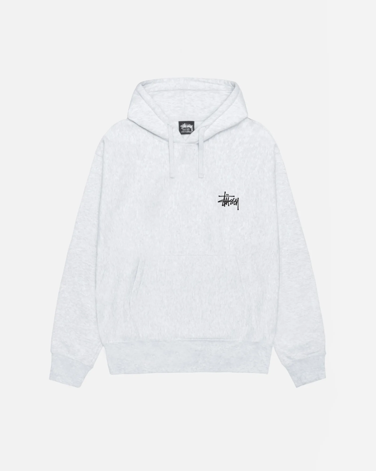 Hoodies>Stüssy BASIC STÜSSY HOODIE Ash Heather