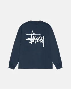 Tees>Stüssy BASIC STÜSSY LS TEE Navy