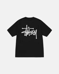 Tees>Stüssy BASIC STÜSSY TEE PIGMENT DYED Black