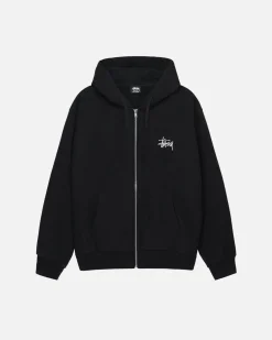 Hoodies>Stüssy BASIC STÜSSY ZIP HOODIE Black