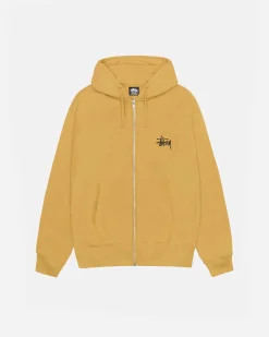 Hoodies>Stüssy BASIC STÜSSY ZIP HOODIE Curry