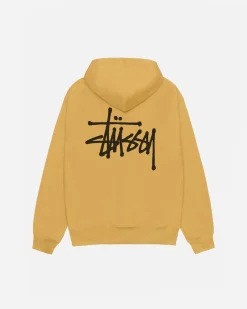 Hoodies>Stüssy BASIC STÜSSY ZIP HOODIE Curry
