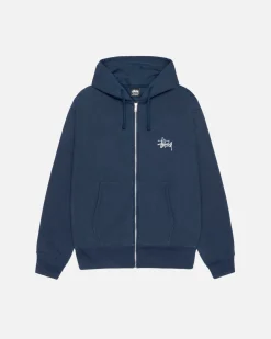 Hoodies>Stüssy BASIC STÜSSY ZIP HOODIE Navy