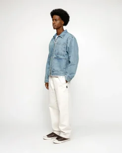 Pants>Stüssy BEACH PANT BRUSHED COTTON Bone
