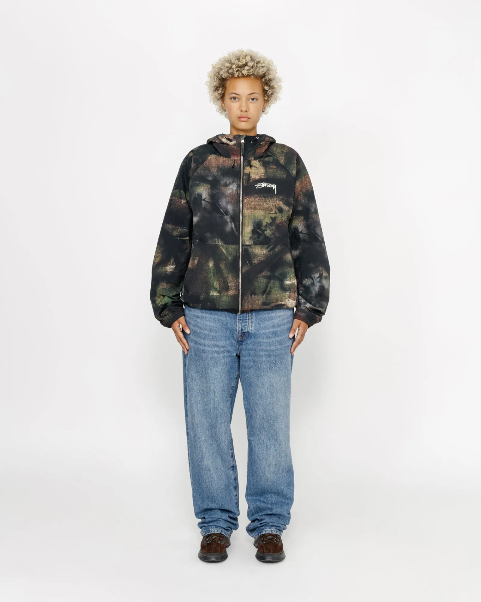 Outerwear>Stüssy BEACH SHELL STENPAT CAMO Fortine