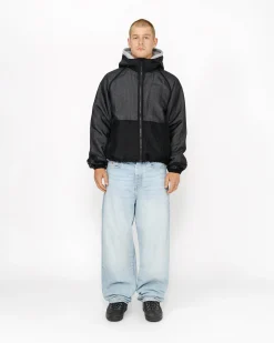 Outerwear>Stüssy BEACH SHELL TRANSPARENT RIPSTOP Black