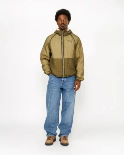 Outerwear>Stüssy BEACH SHELL TRANSPARENT RIPSTOP Olive