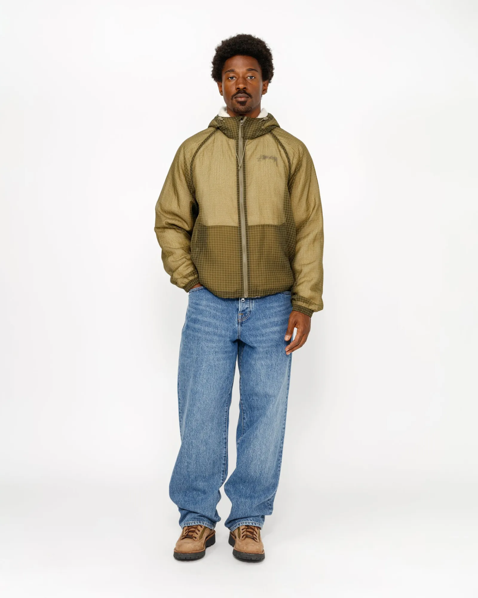 Outerwear>Stüssy BEACH SHELL TRANSPARENT RIPSTOP Olive