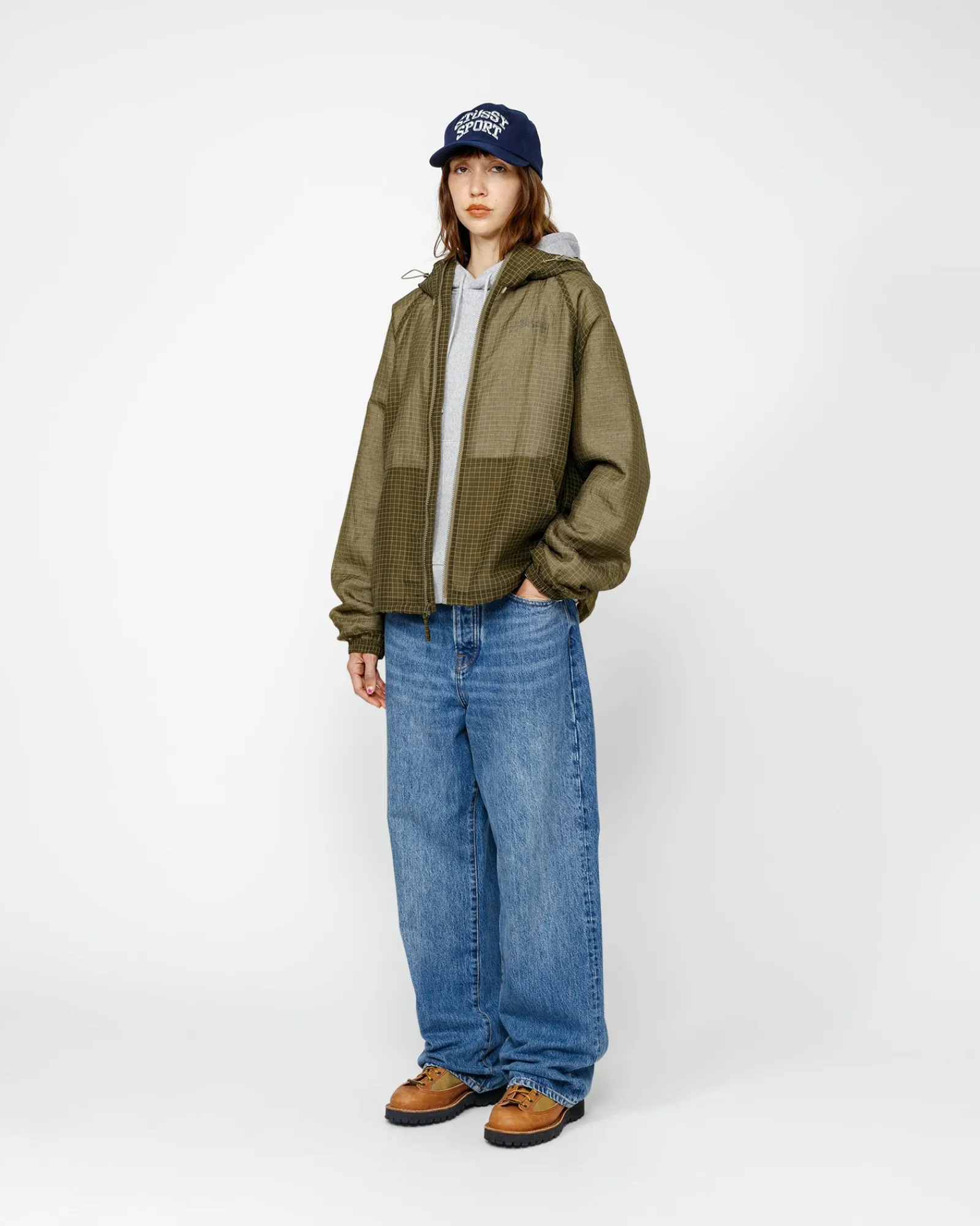 Outerwear>Stüssy BEACH SHELL TRANSPARENT RIPSTOP Olive