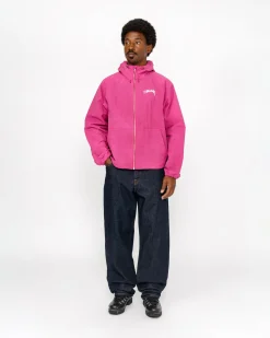 Outerwear>Stüssy BEACH SHELL WAVE DYE Berry