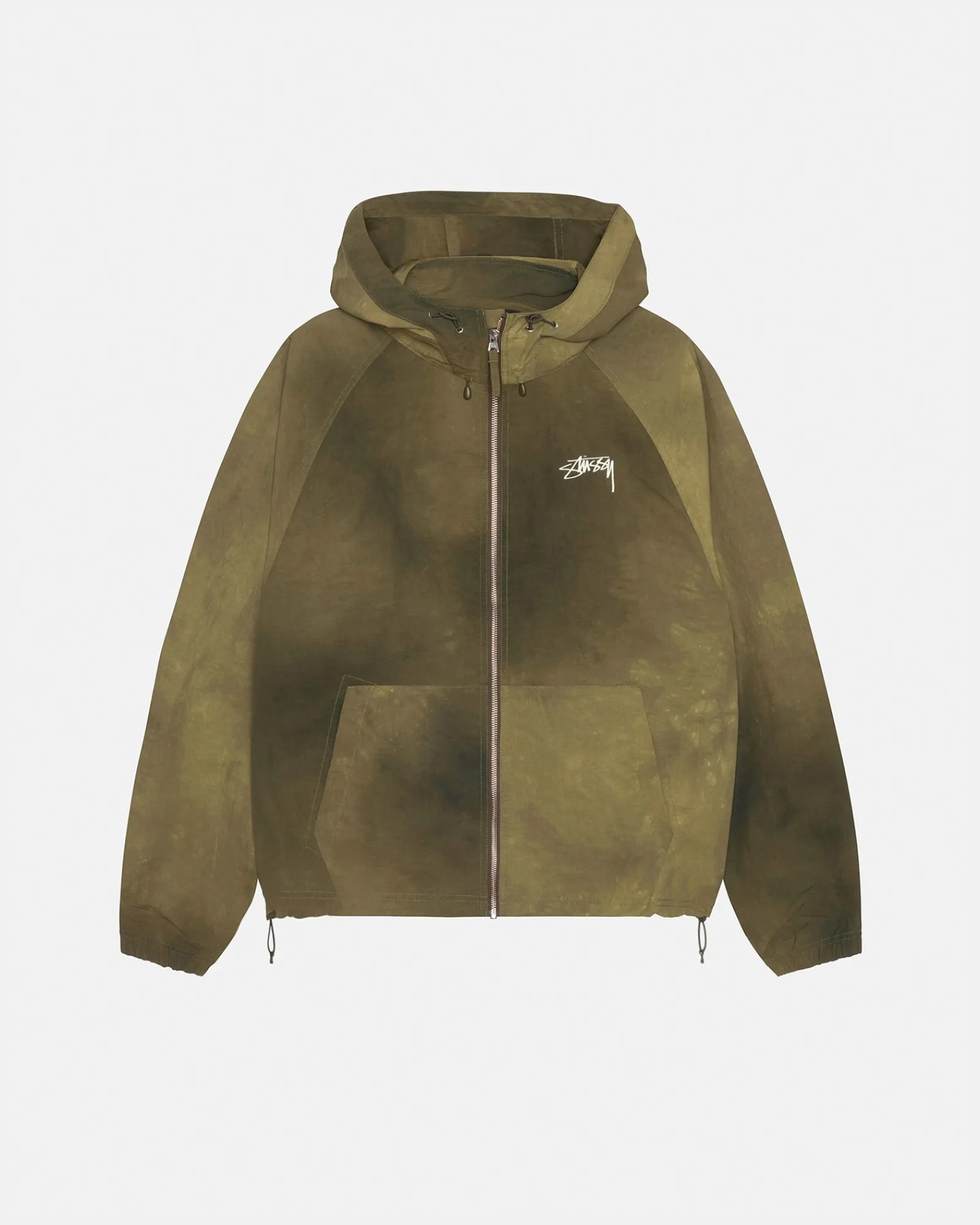 Outerwear>Stüssy BEACH SHELL WAVE DYE Forest Green