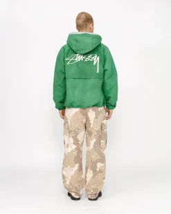 Outerwear>Stüssy BEACH SHELL WAVE DYE Pine