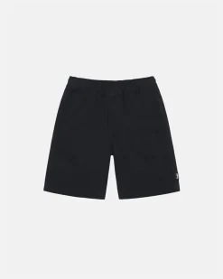 Shorts>Stüssy BEACH SHORT BRUSHED COTTON Black