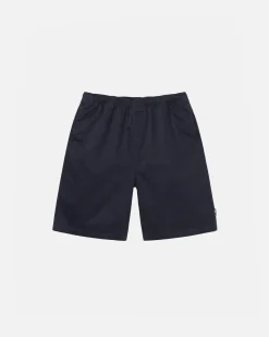 Shorts>Stüssy BEACH SHORT BRUSHED COTTON Navy