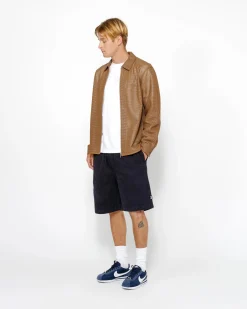 Shorts>Stüssy BEACH SHORT BRUSHED COTTON Navy