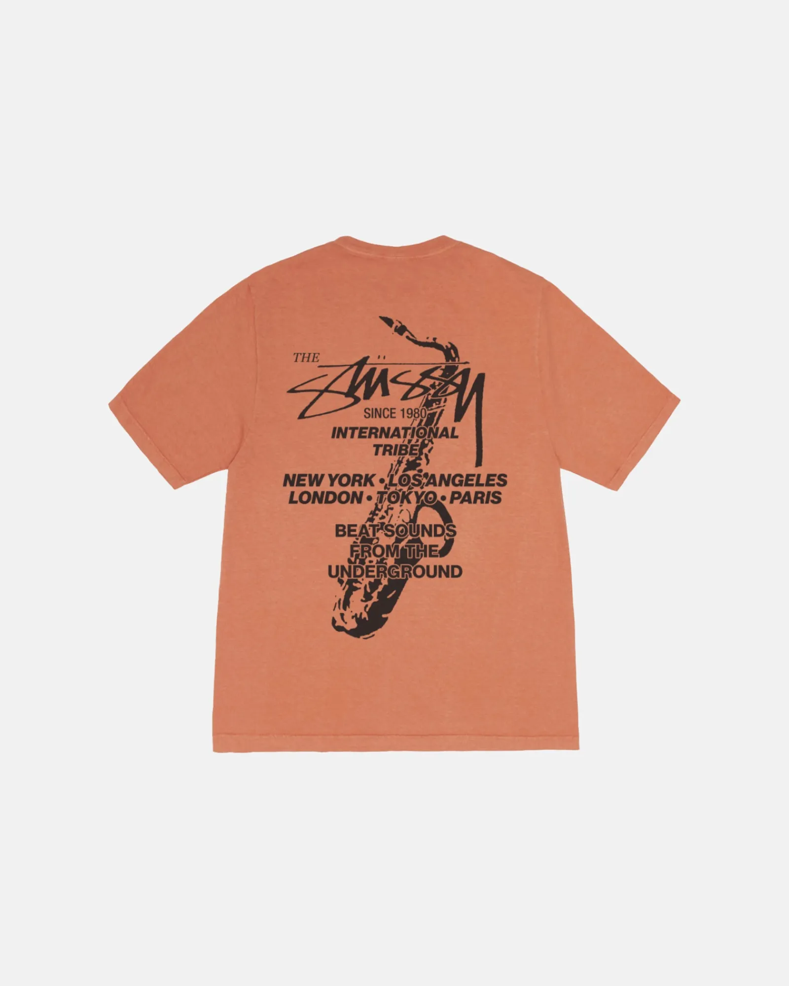 Tees>Stüssy BEAT SOUNDS TEE PIGMENT DYED Rust