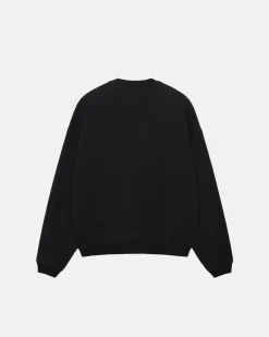 Crews>Stüssy BIG CRACKLE SPORT CREW Washed Black