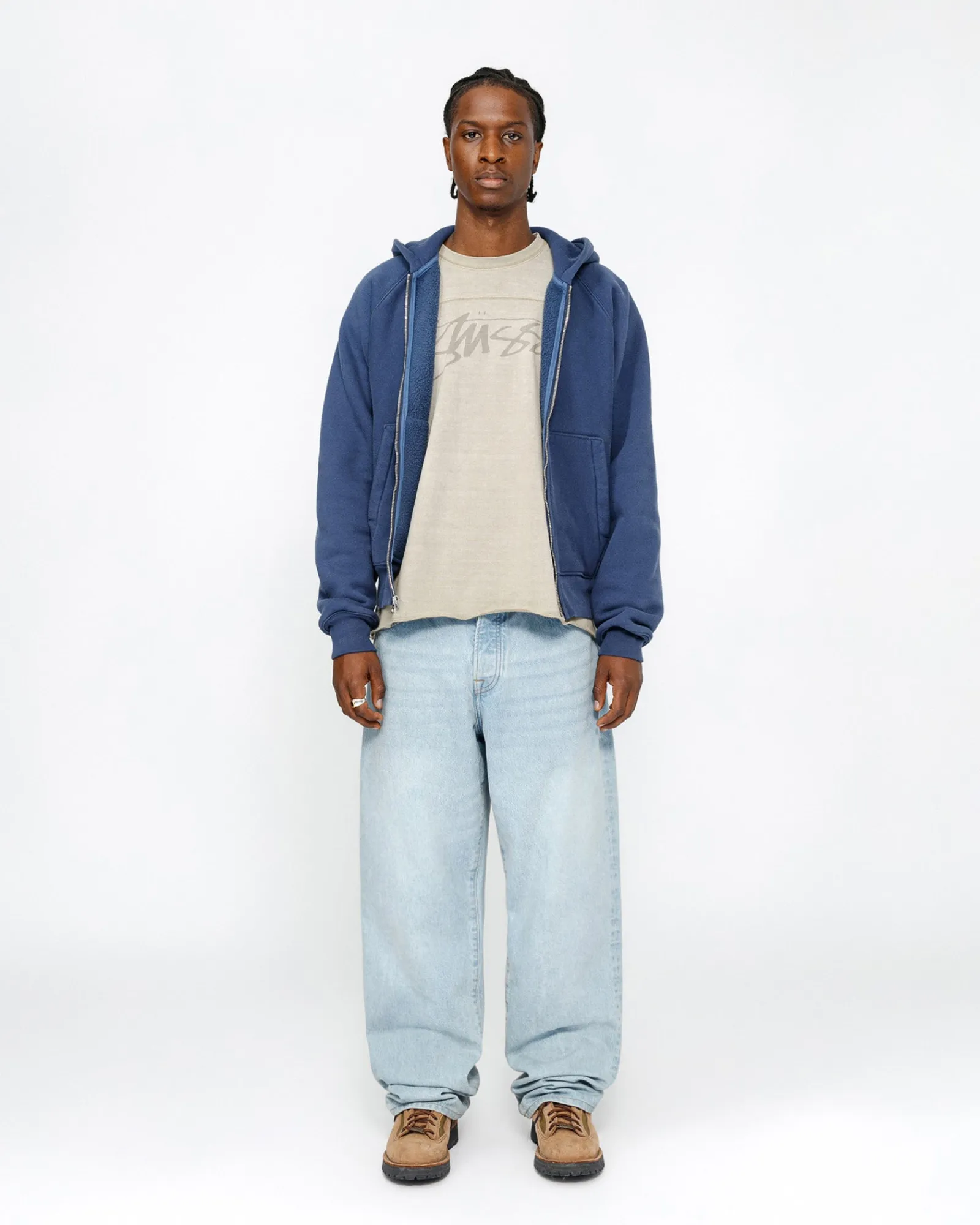 Pants|Denim>Stüssy BIG OL' JEAN DENIM Light Wash