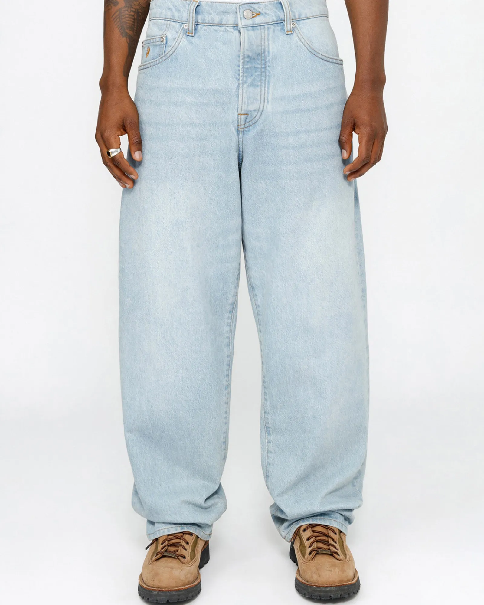 Pants|Denim>Stüssy BIG OL' JEAN DENIM Light Wash