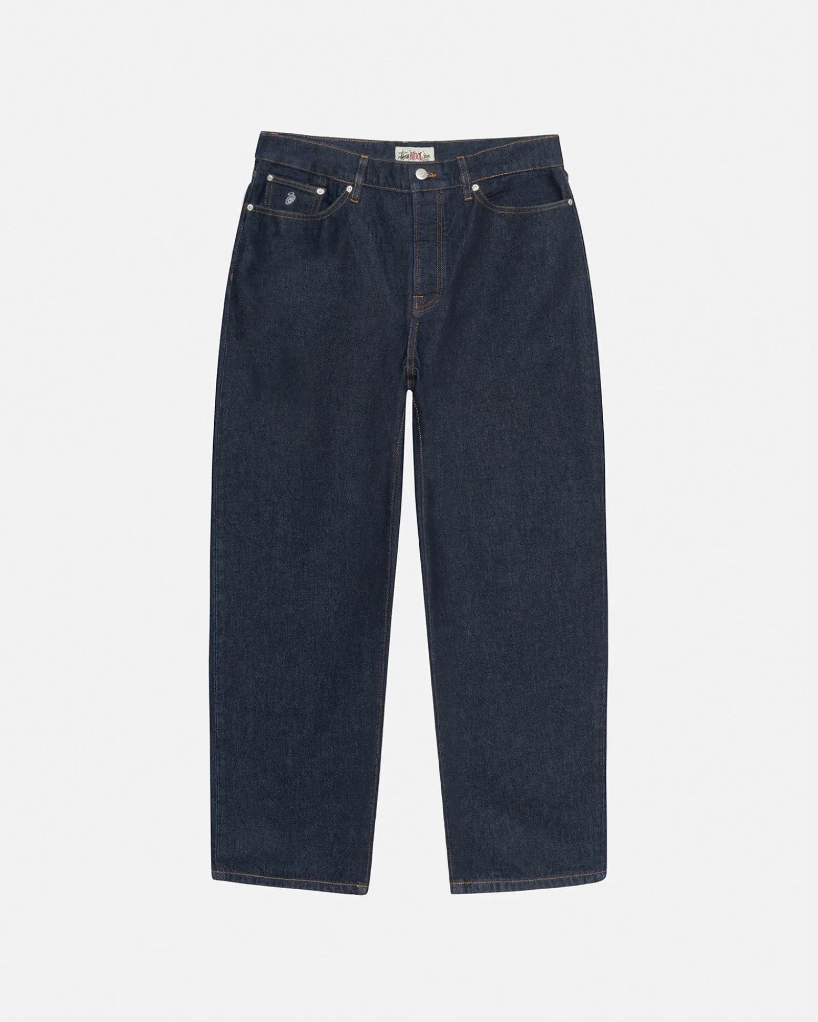 Pants|Denim>Stüssy BIG OL' JEAN DENIM Rinsed Indigo