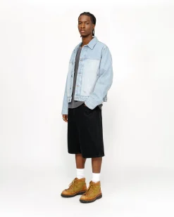 Shorts|Denim>Stüssy BIG OL' SHORT DENIM Black