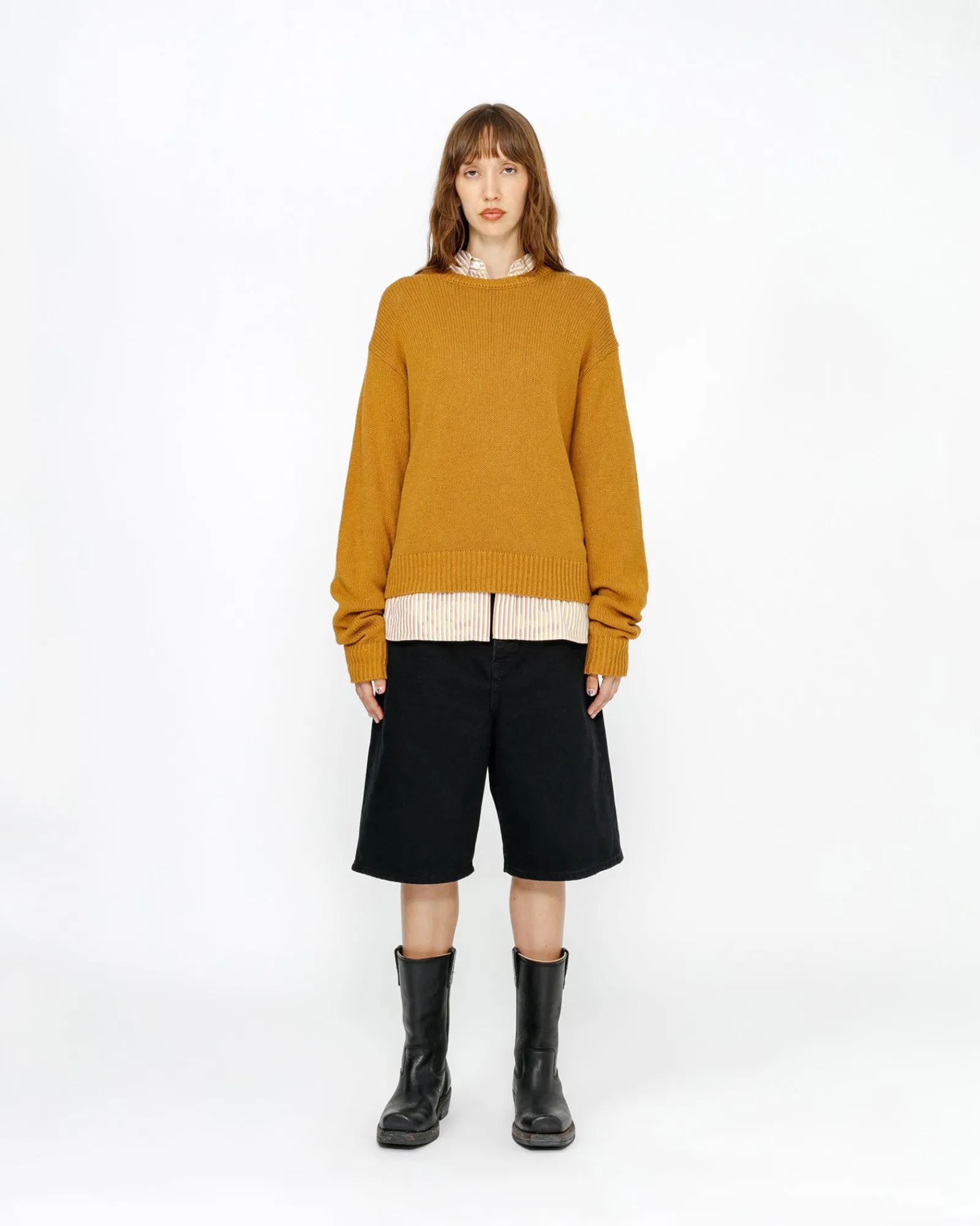 Shorts|Denim>Stüssy BIG OL' SHORT DENIM Black