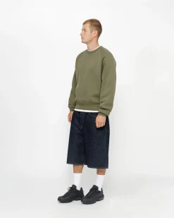 Shorts|Denim>Stüssy BIG OL' SHORT DENIM Rinsed Indigo
