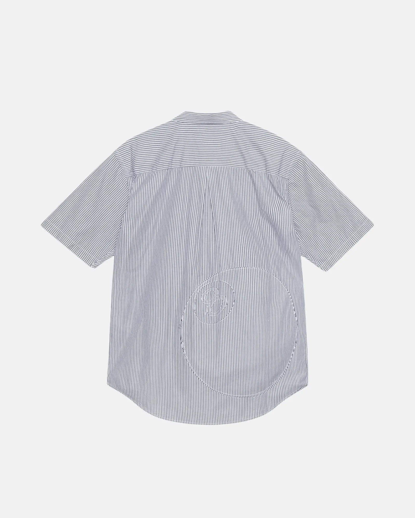 Shirts>Stüssy BOXY SS SHIRT 8 BALL STRIPE Navy