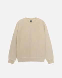 Crews>Stüssy BUANA CREW PIGMENT DYED Khaki