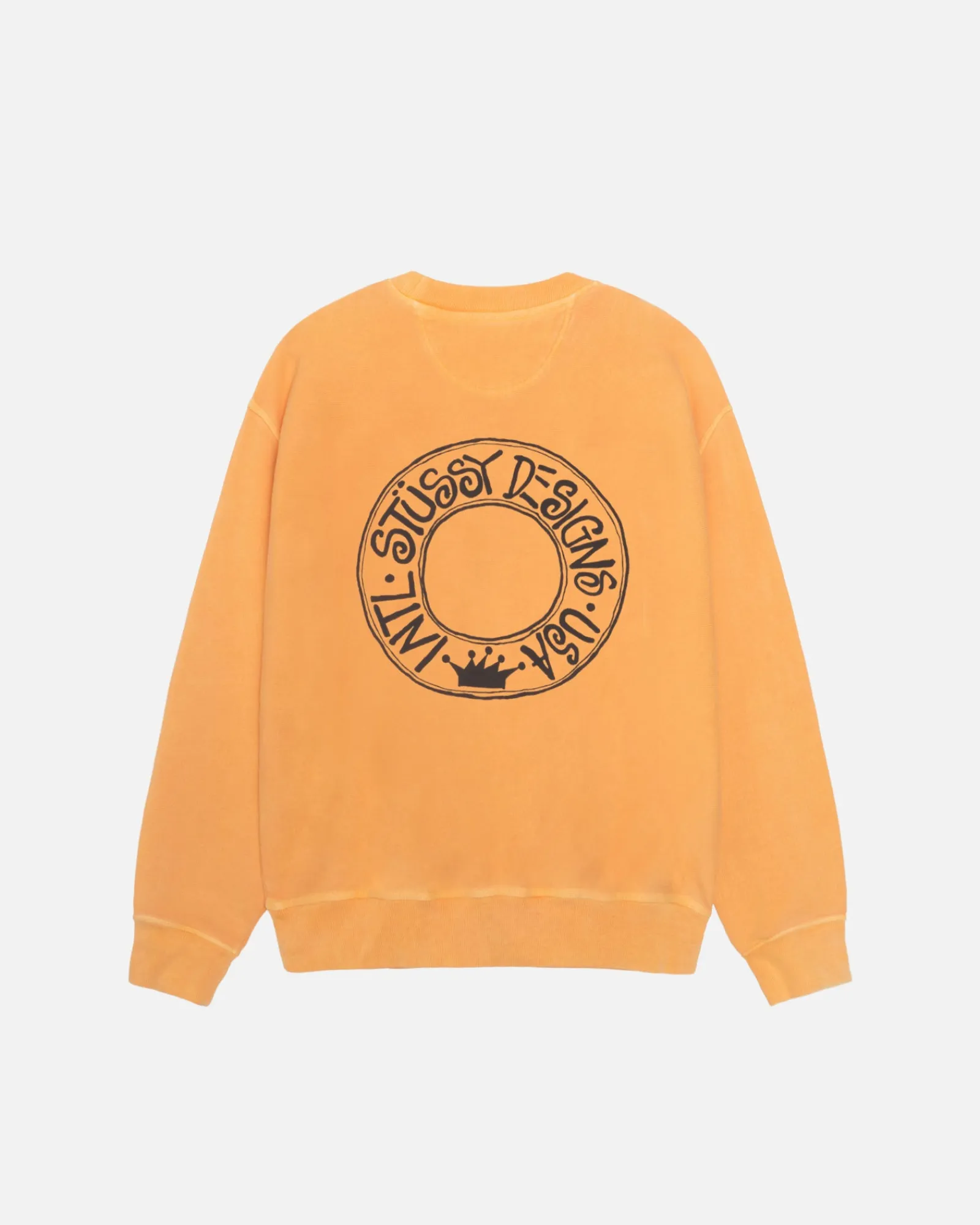 Crews>Stüssy BUANA CREW PIGMENT DYED Orange