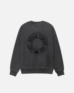 Crews>Stüssy BUANA CREW PIGMENT DYED Black