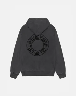 Hoodies>Stüssy BUANA HOODIE PIGMENT DYED Black