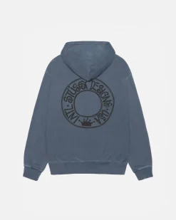 Hoodies>Stüssy BUANA HOODIE PIGMENT DYED Navy