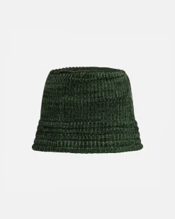 Headwear>Stüssy BUCKET HAT MARL KNIT Green