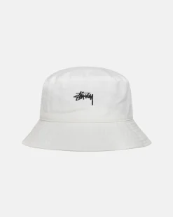 Headwear>Stüssy BUCKET HAT STOCK Natural