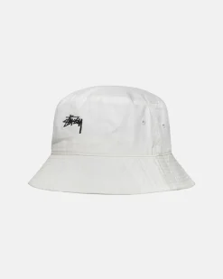 Headwear>Stüssy BUCKET HAT STOCK Natural