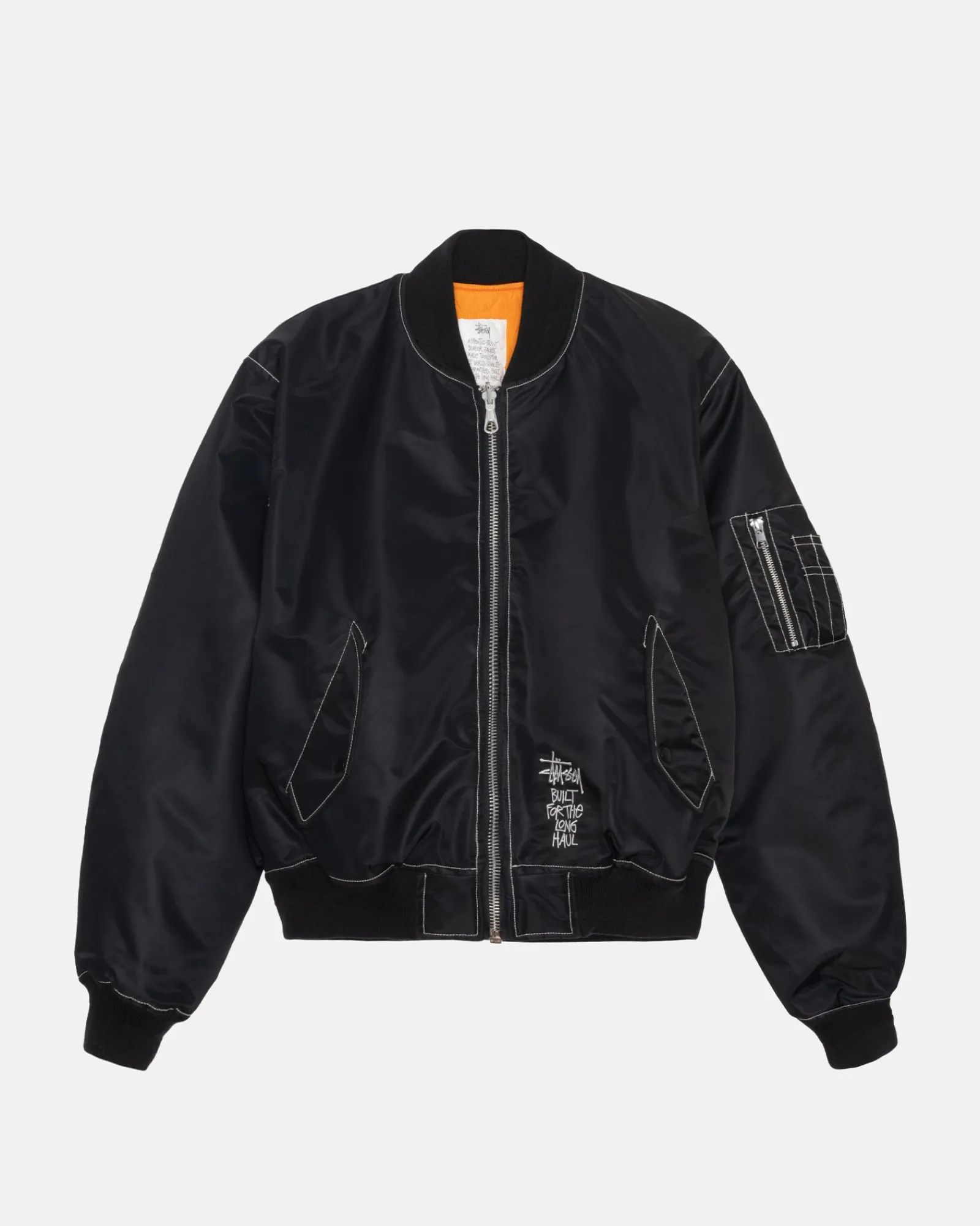 Outerwear>Stüssy BUILT REVERSIBLE BOMBER JACKET Black