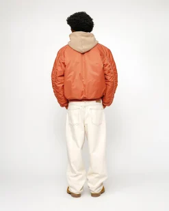 Outerwear>Stüssy BUILT REVERSIBLE BOMBER JACKET Brick