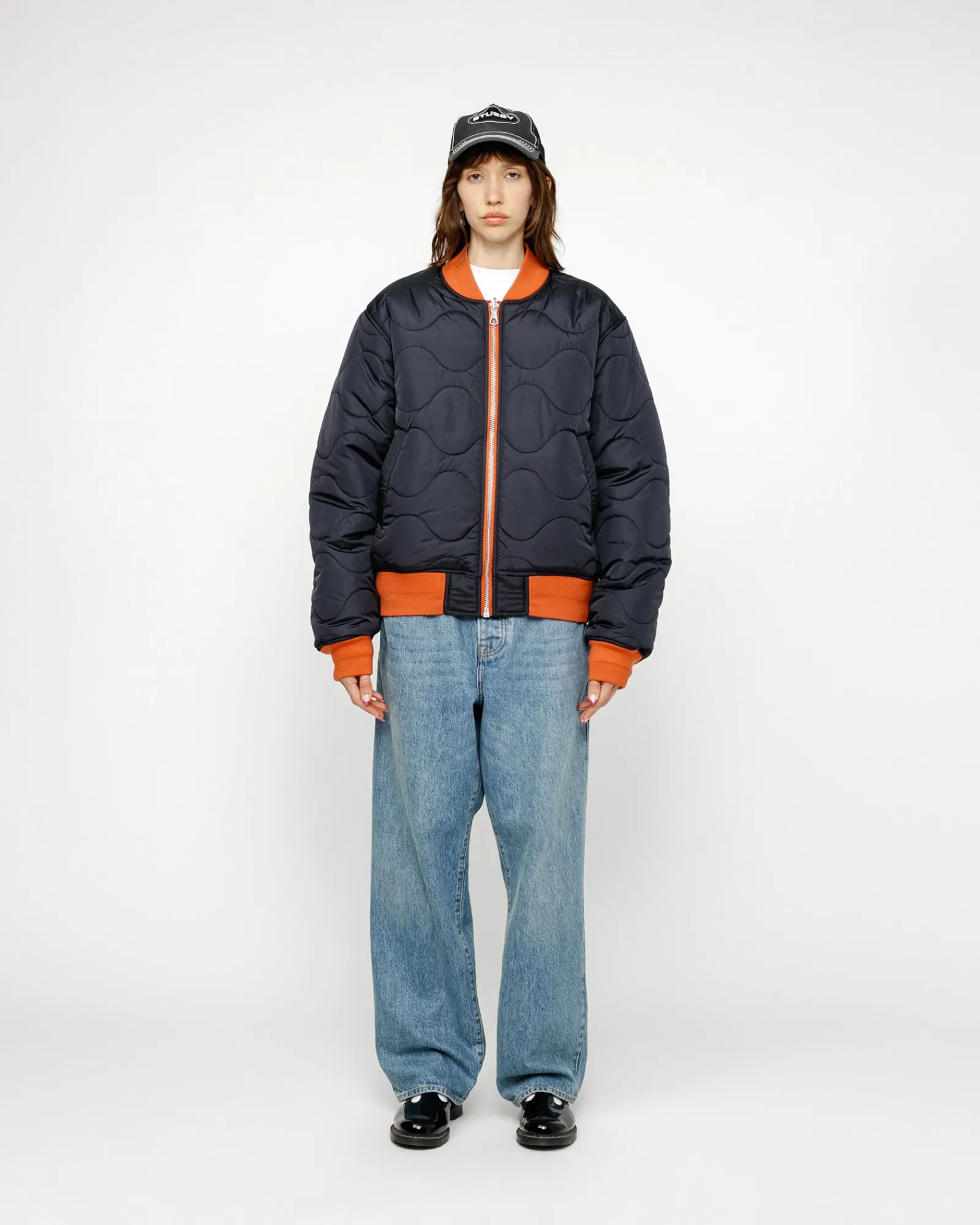 Outerwear>Stüssy BUILT REVERSIBLE BOMBER JACKET Brick