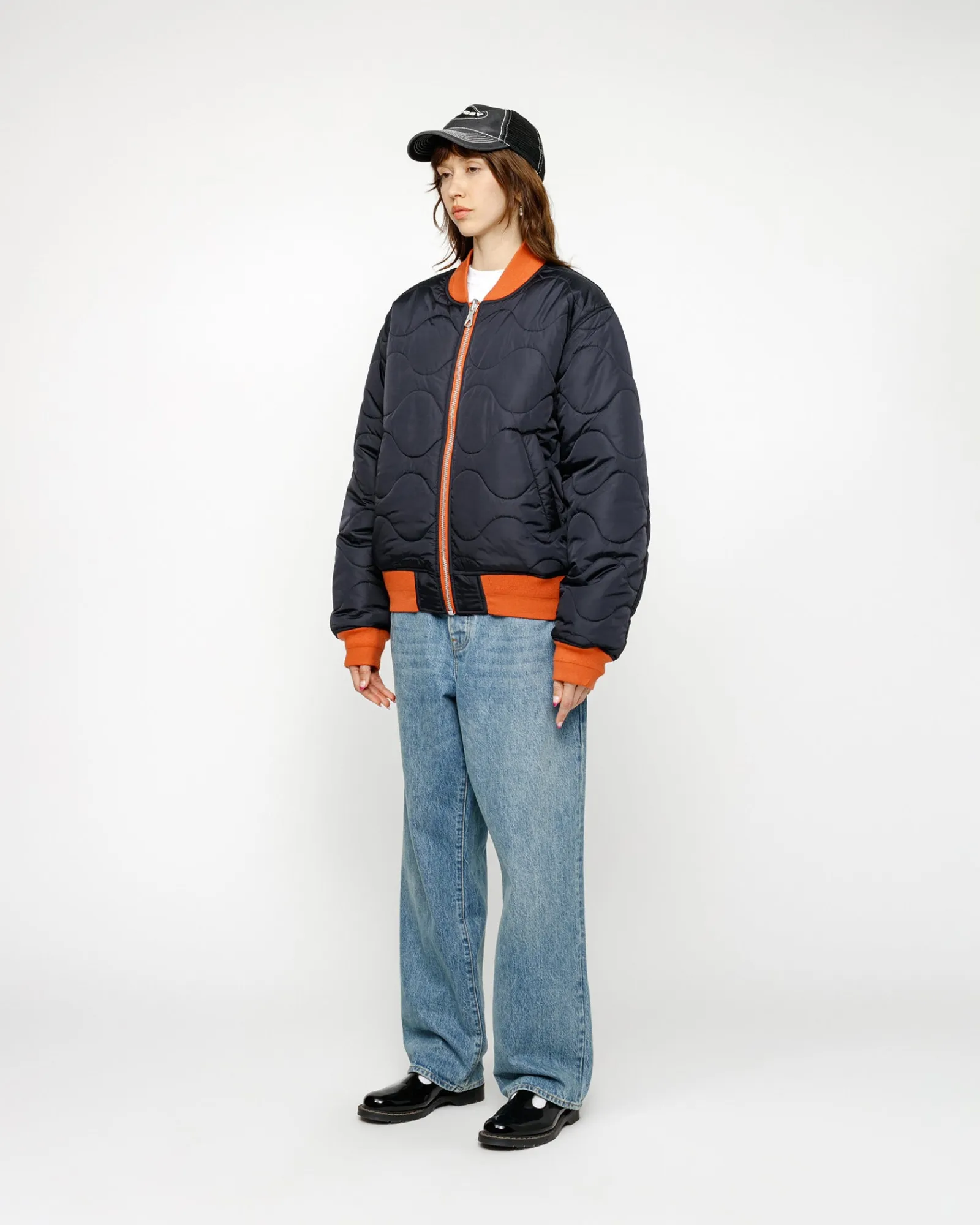 Outerwear>Stüssy BUILT REVERSIBLE BOMBER JACKET Brick