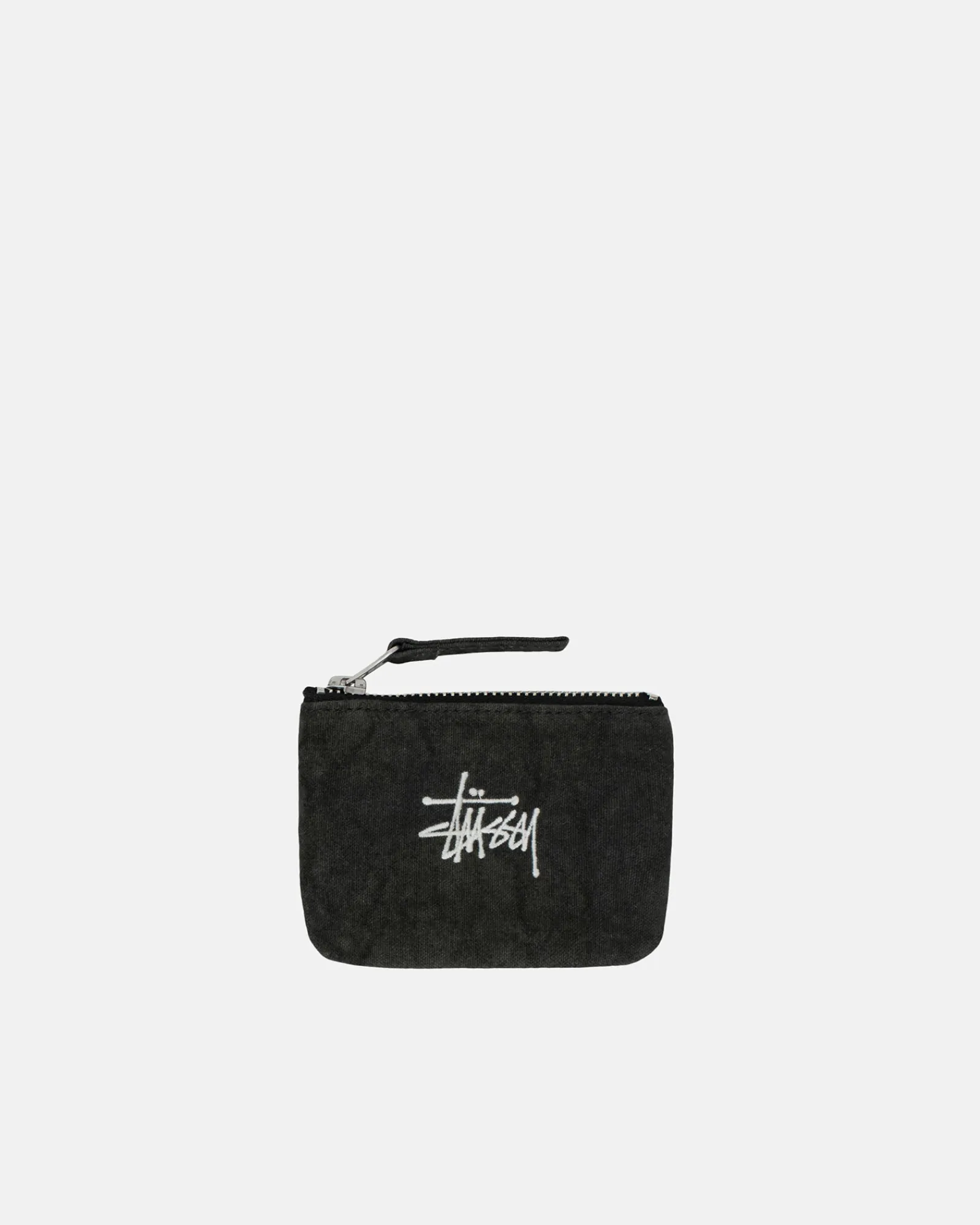 Accessories>Stüssy CANVAS COIN POUCH Washed Black