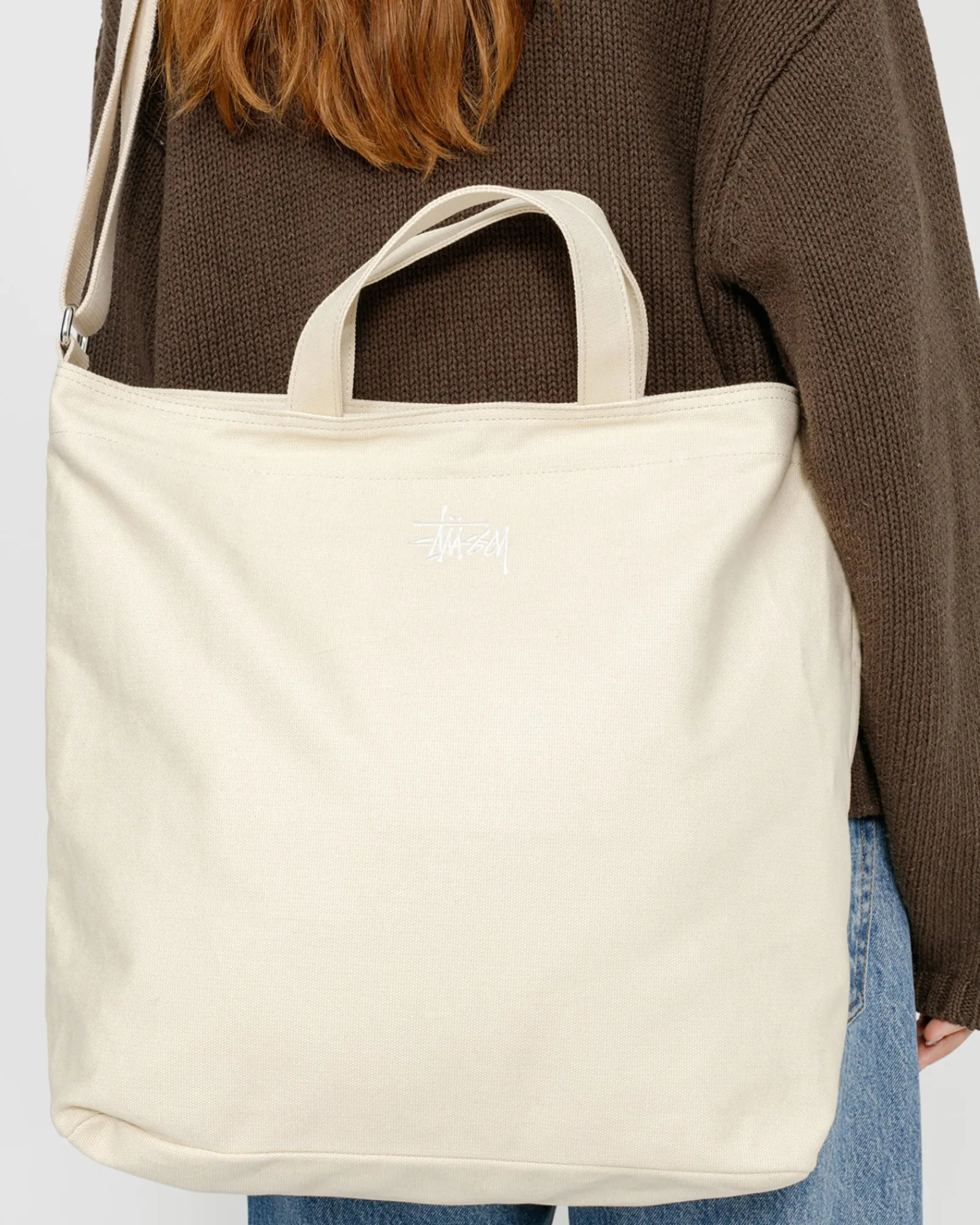 Accessories>Stüssy CANVAS CROSSBODY BAG Natural